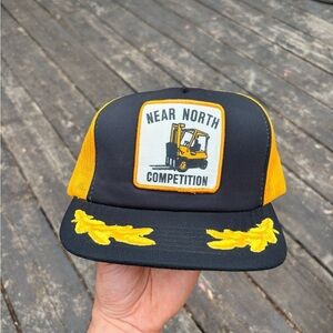 Vintage NEAR NORTH FORKLIFT competition trucker hat